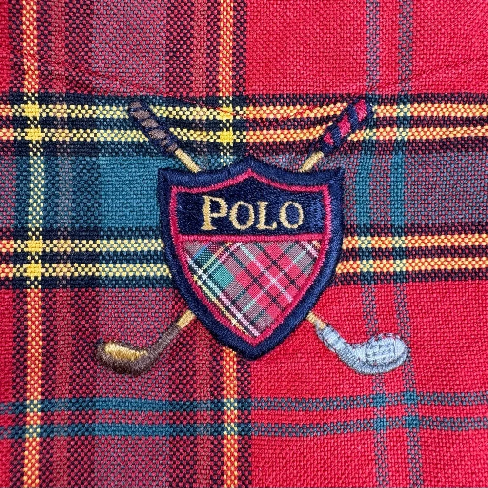 Ralph Lauren Shirt Men’s Medium Plaid Button Down Crest Logo - Picture 8 of 15